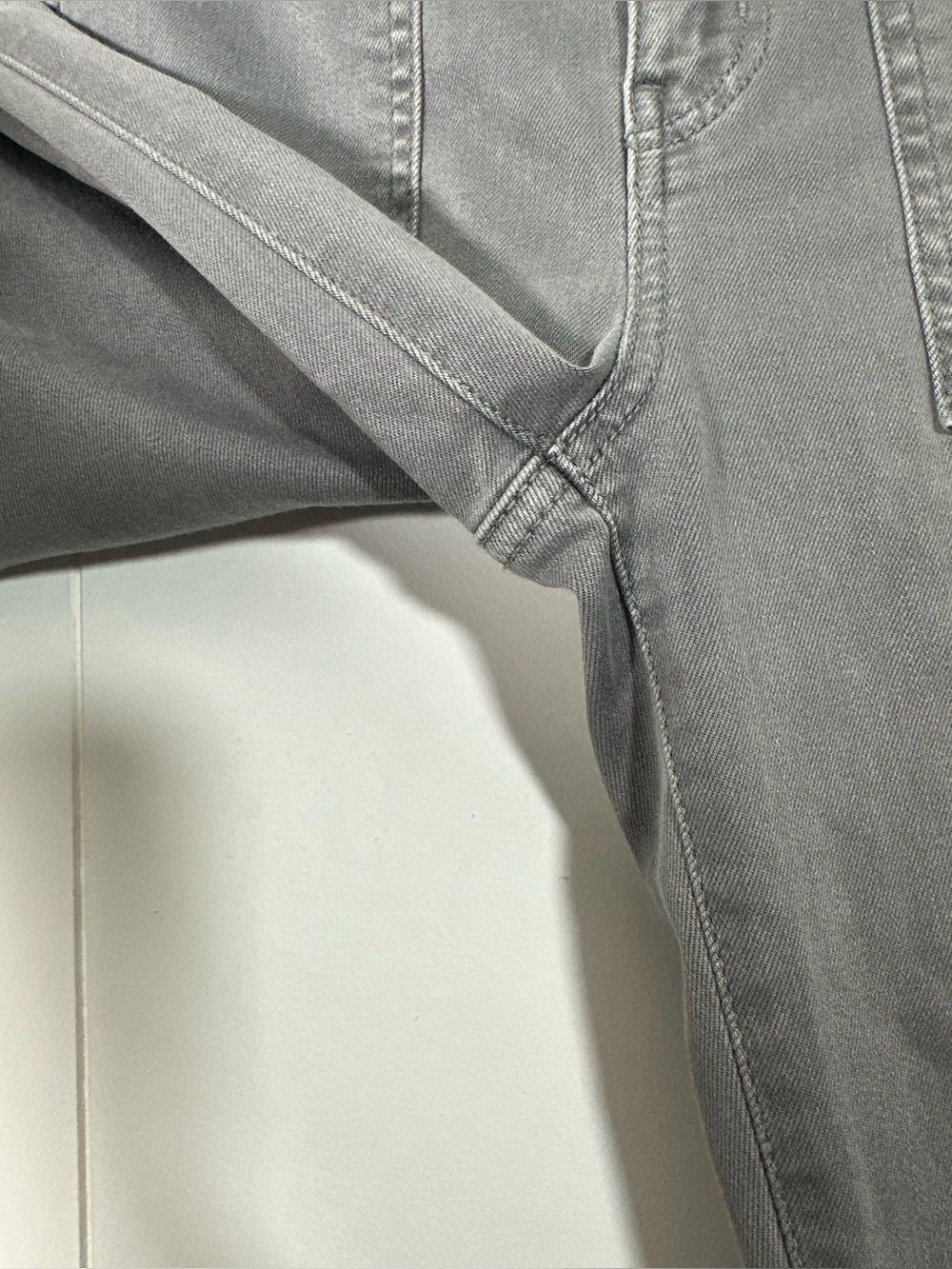 American Eagle Size 8 Long Hi-Rise Gray Cargo Jegging Next Level Stretch - Picture 4 of 14